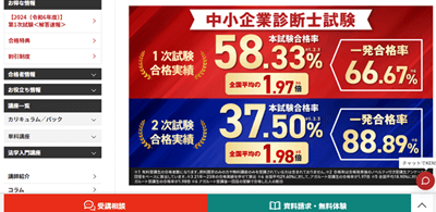 アガルート中小企業診断士講座、合格