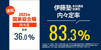伊藤塾、2025年国家総合職内々定率